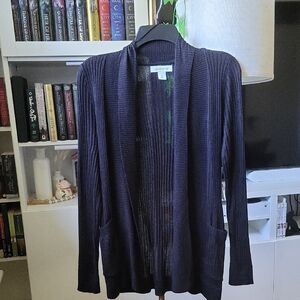 Liz Claiborne Women's Open Front Cardigan